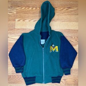 The Disney Store Boys Hooded Zip-Up Vintage Jacket